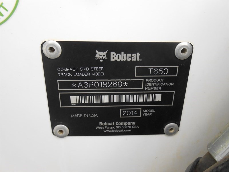 2014 Bobcat T650 Image 10