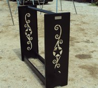 Other 48" metal decorative fire wood rack Thumbnail 2