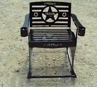 Other Heavy duty metal rocking chair w/ Texas theme Thumbnail 1