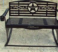 Other Heavy duty metal outdoor rocker bench w/ Texas the Thumbnail 1