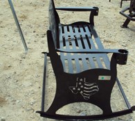 Other Heavy duty metal outdoor rocker bench w/ Texas the Thumbnail 2