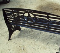 Other Heavy duty metal outdoor bench w/ Texas theme Thumbnail 3