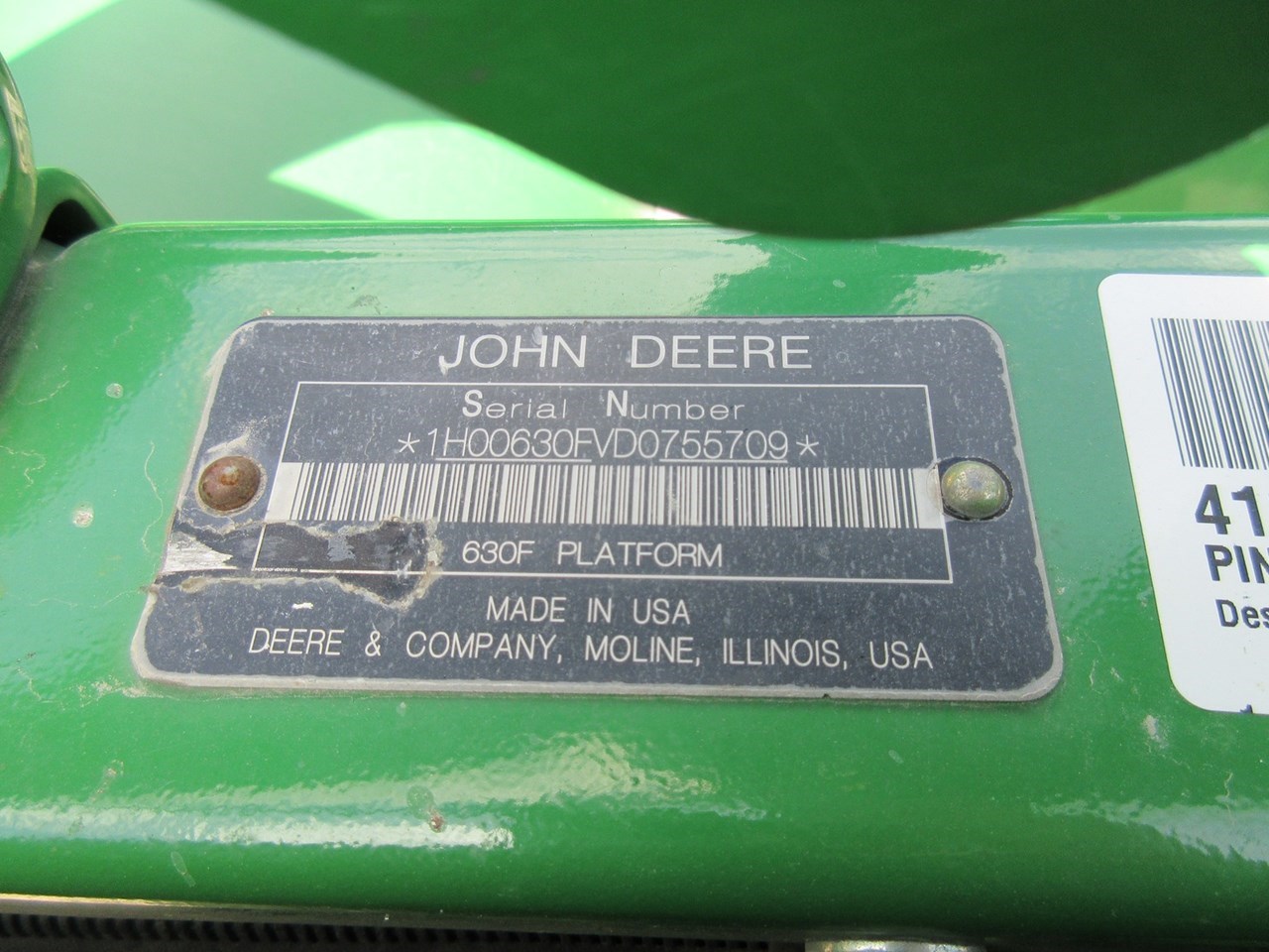 2013 John Deere 630F Combine Header-Auger/Flex For Sale