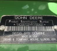 2014 John Deere S670 Thumbnail 16