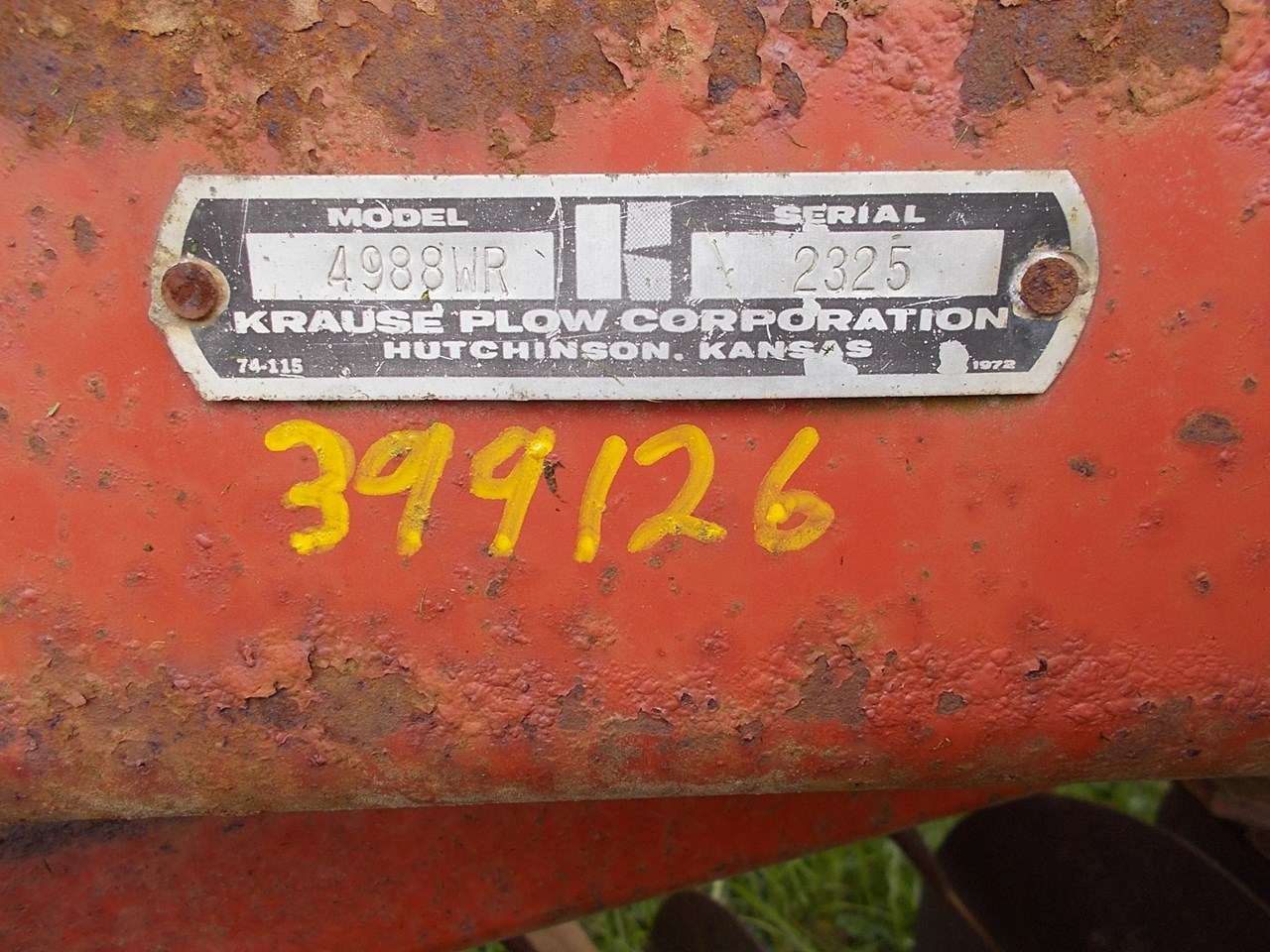 1995 Krause 4988WR Disk Harrow For Sale