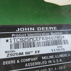 2015 John Deere Z925M EFI Zero Turn Mower For Sale
