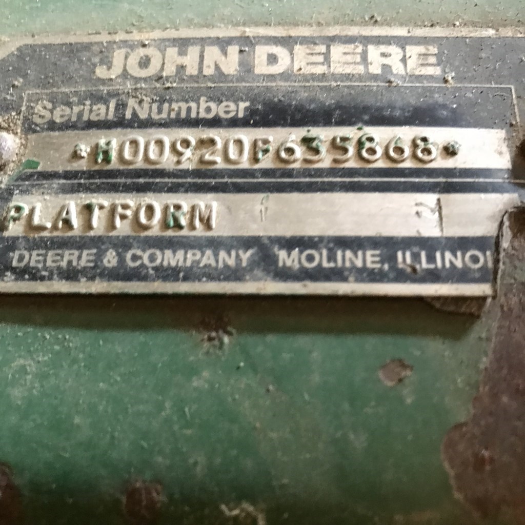 1989 John Deere 9500 Combine For Sale