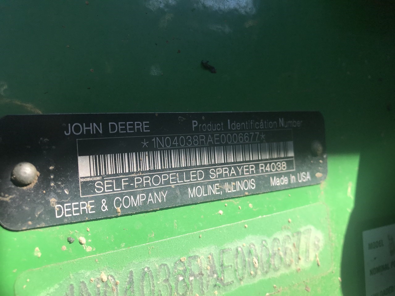2014 John Deere R4038 Sprayer-Self Propelled For Sale