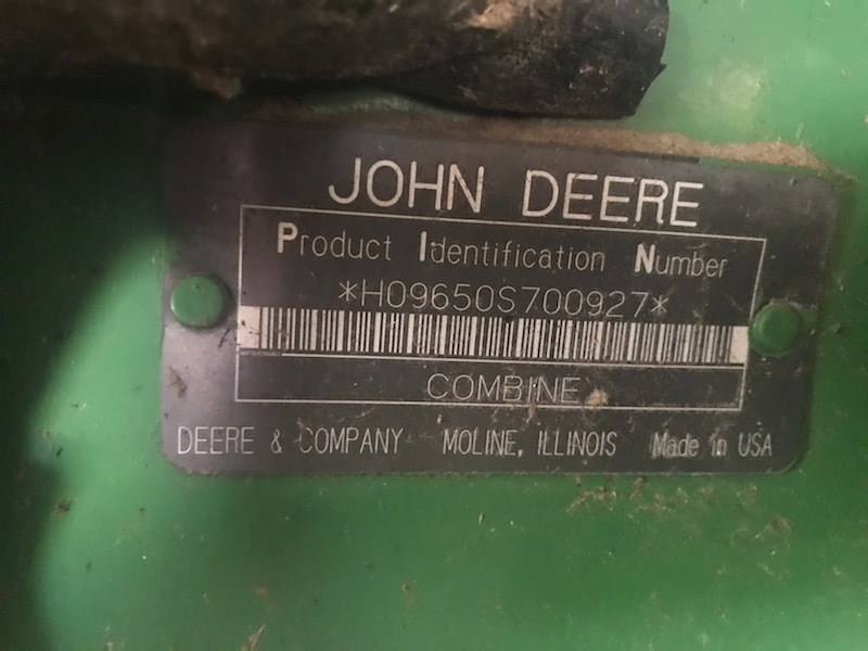 2002 John Deere 9650 STS Combine For Sale