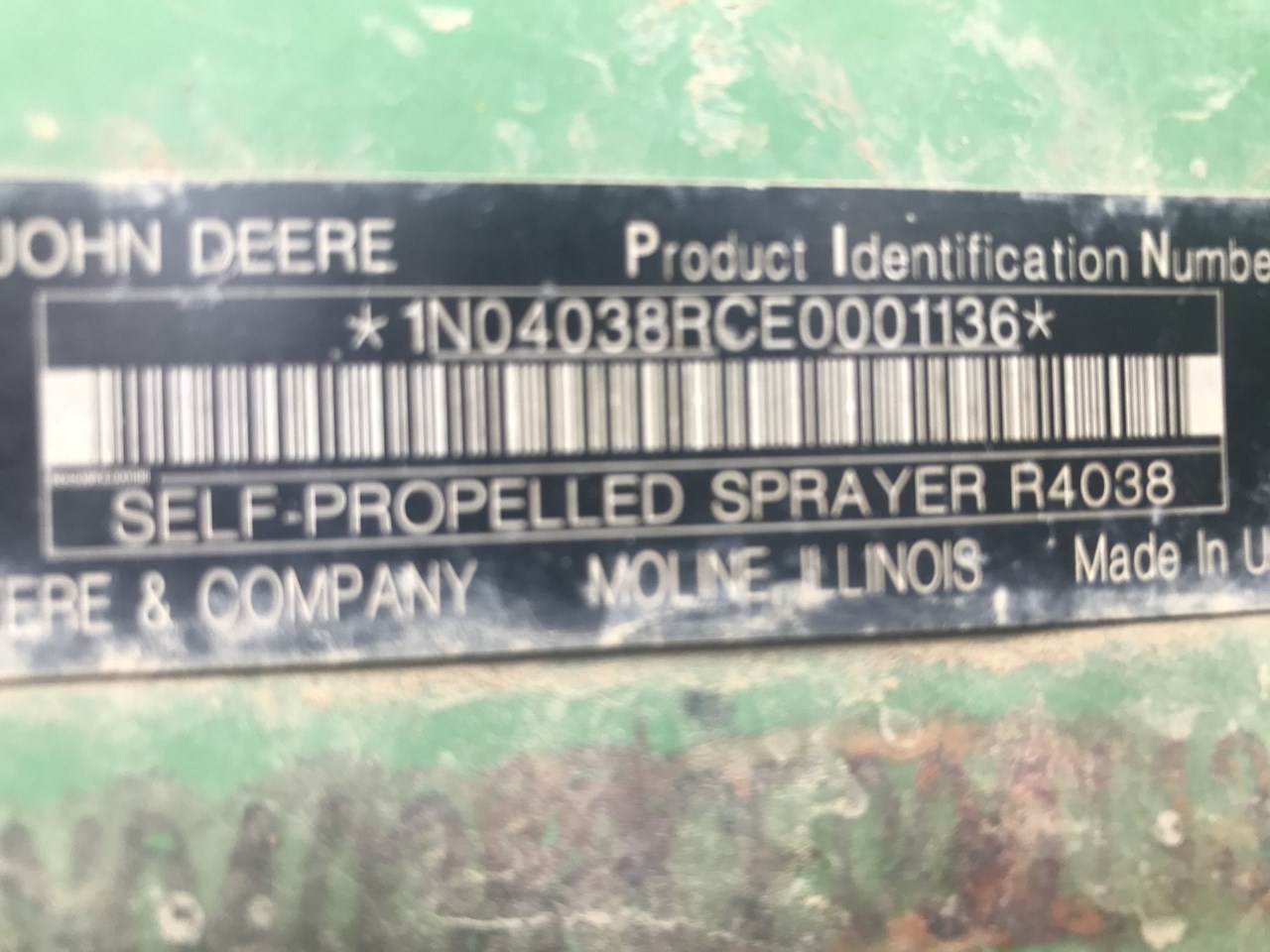 2014 John Deere R4038 Sprayer-Self Propelled For Sale