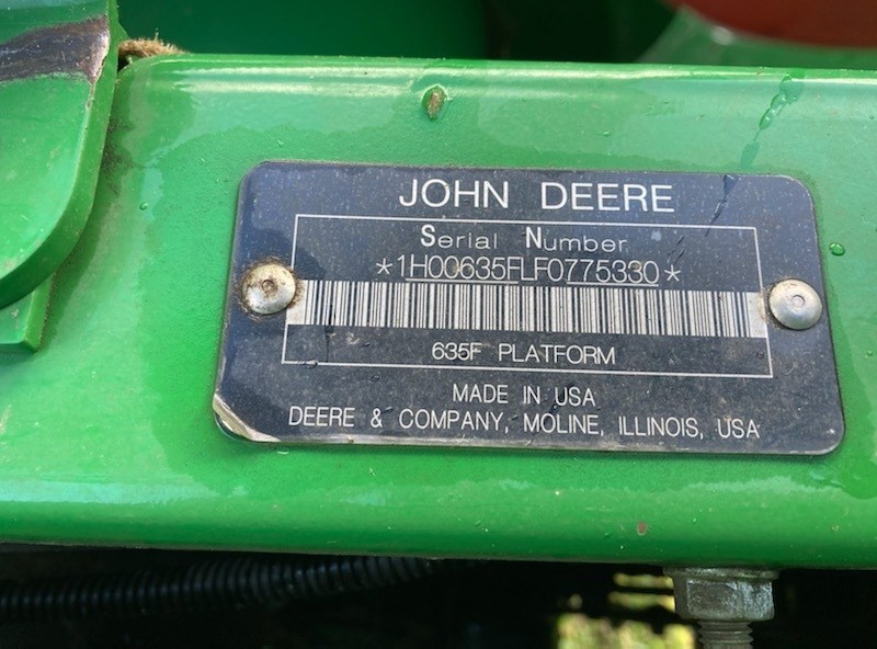 2015 John Deere 635F Combine Header-Auger/Flex For Sale