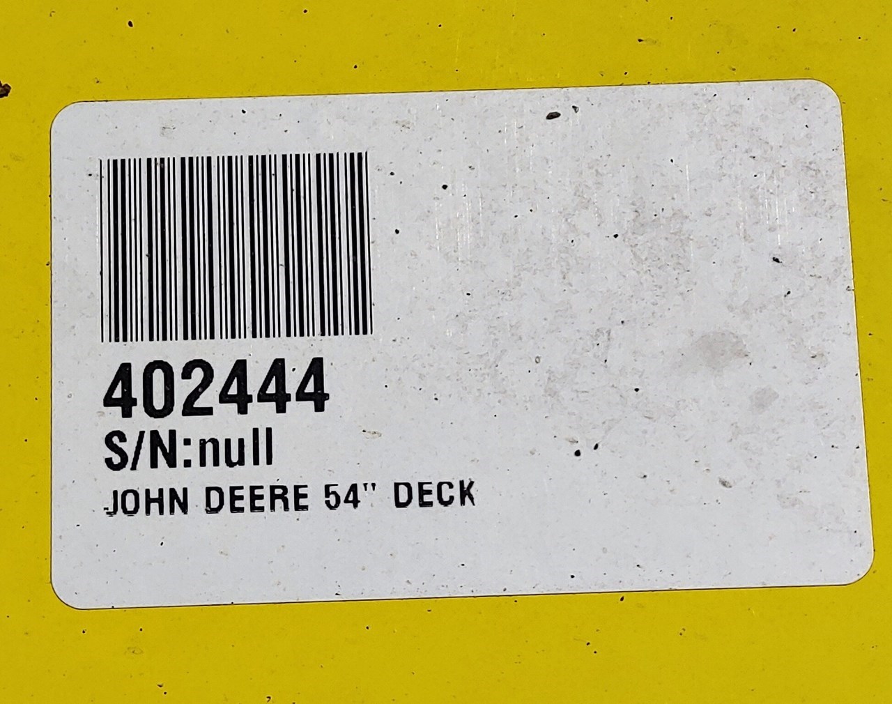 2018 John Deere 54-in. Accel Deep Mower Deck (54A) #*! Mower Deck For Sale