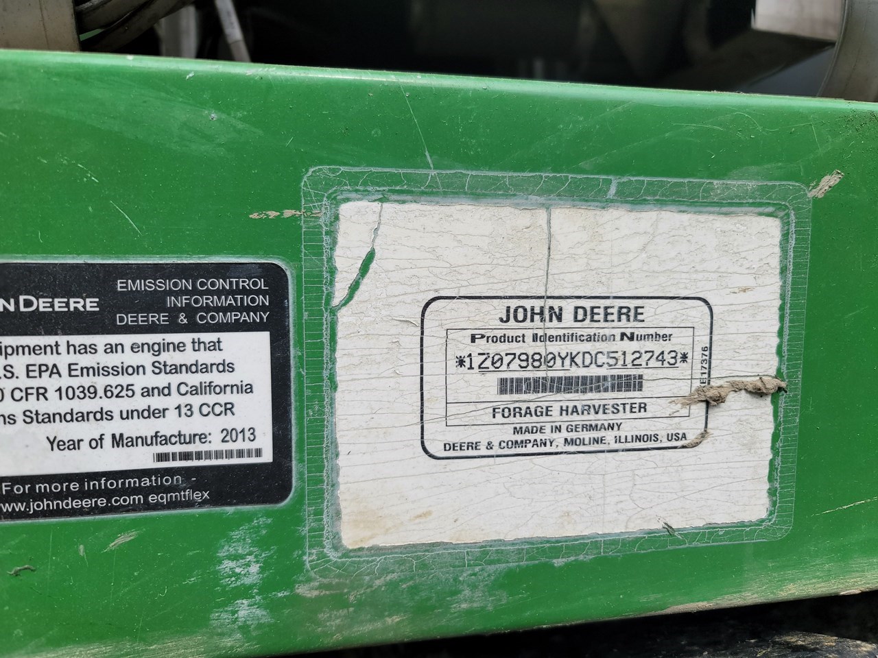 2013 John Deere 7980 Forage Harvester-Self Propelled For Sale