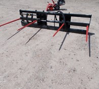 Notch ADJUSTABLE TWO BALE SPEAR For Skid Steer quick con Thumbnail 1