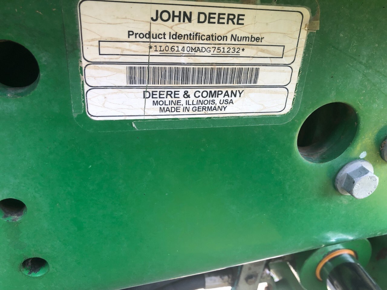 2013 John Deere 6140M Tractor - Row Crop For Sale