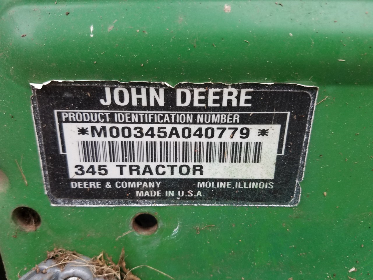 1996 John Deere 345 Lawn Mower For Sale