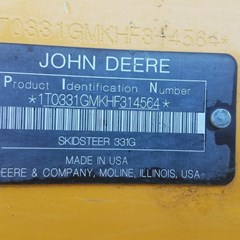 2017 John Deere 331G Skid Steer-Track For Sale