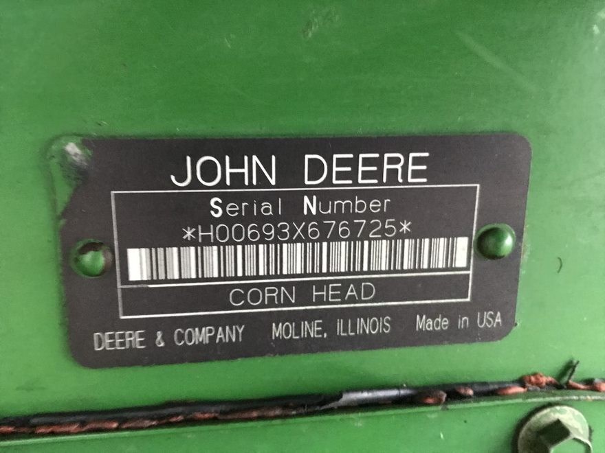 1998 John Deere 693 Combine Header-Corn For Sale