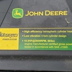 2016 John Deere X354 Lawn Mower For Sale