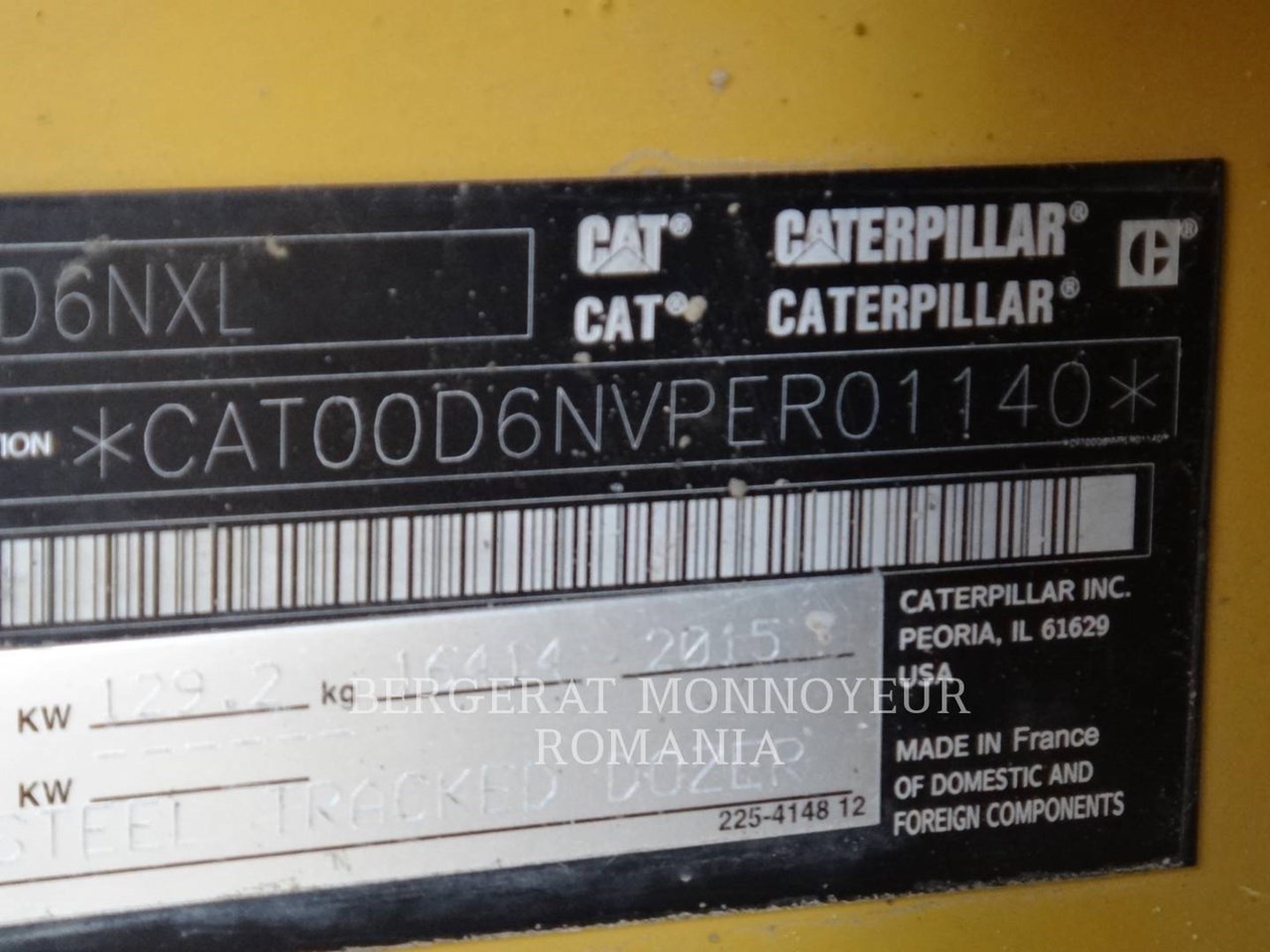 2015 Caterpillar D6NXL Image 6