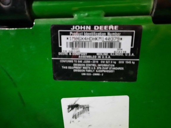 2019 John Deere TH 6X4 Utility Vehicle For Sale