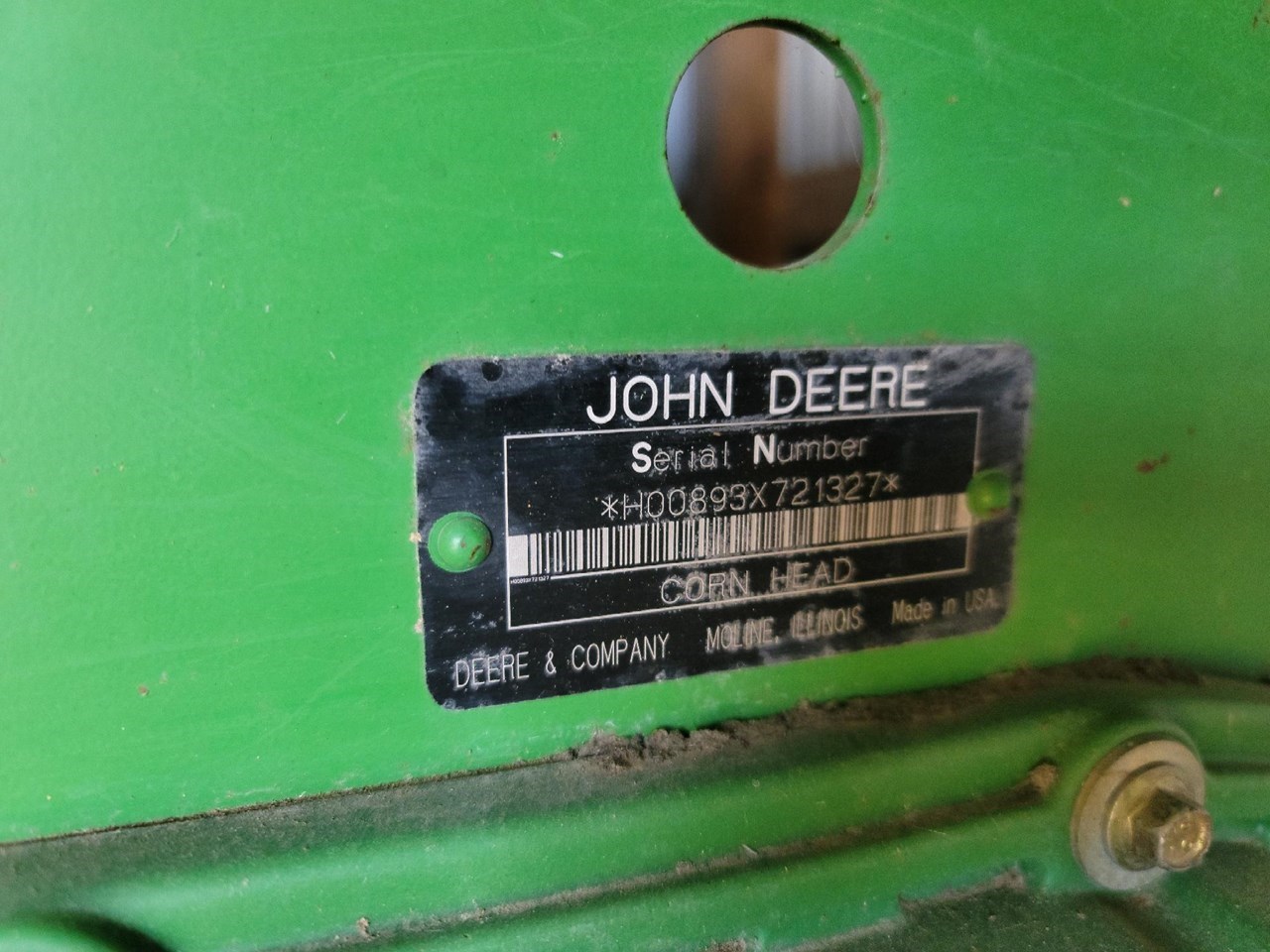 2007 John Deere 893 Combine Header-Corn For Sale