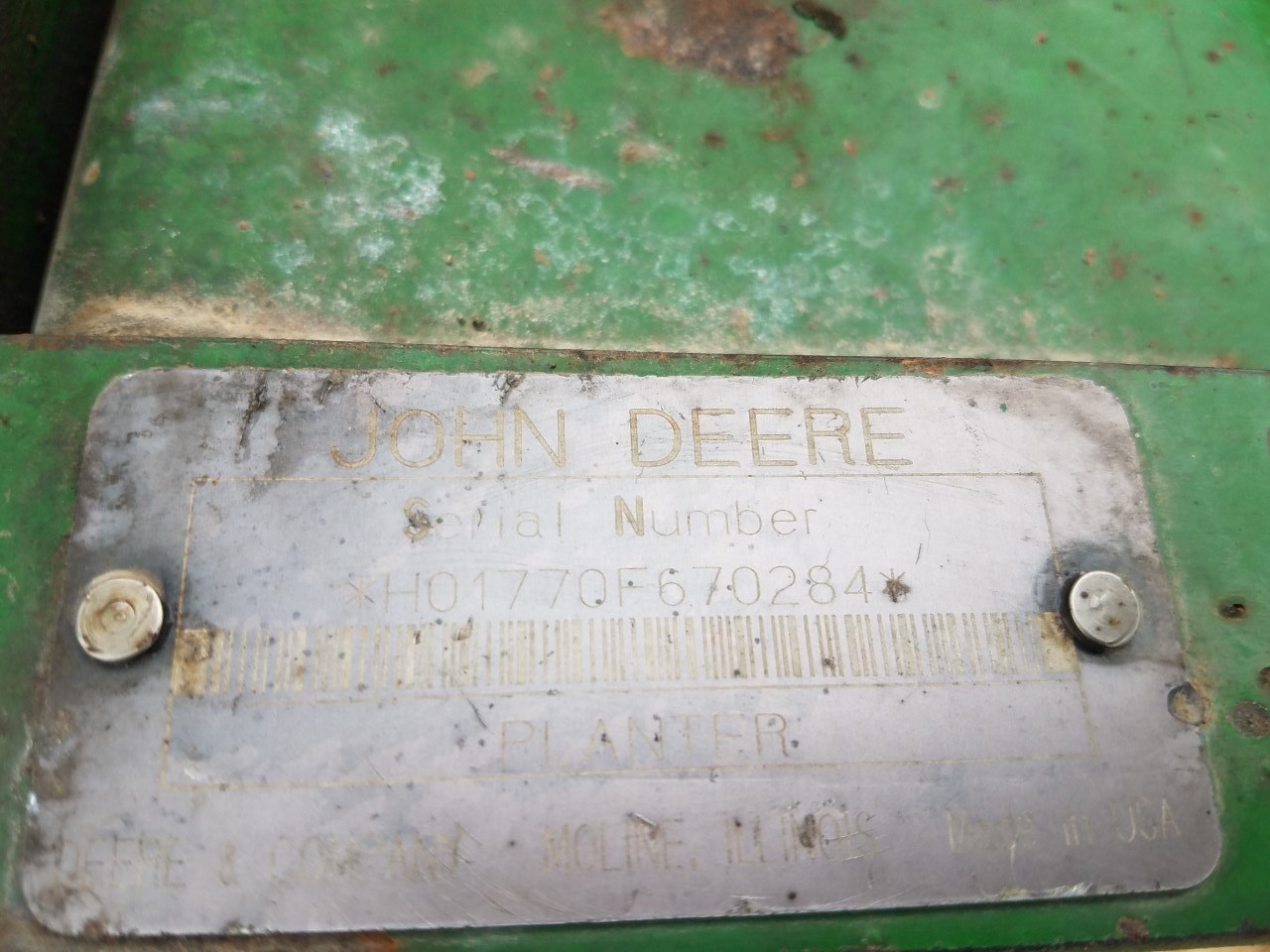 1997 John Deere 1770 Planter For Sale