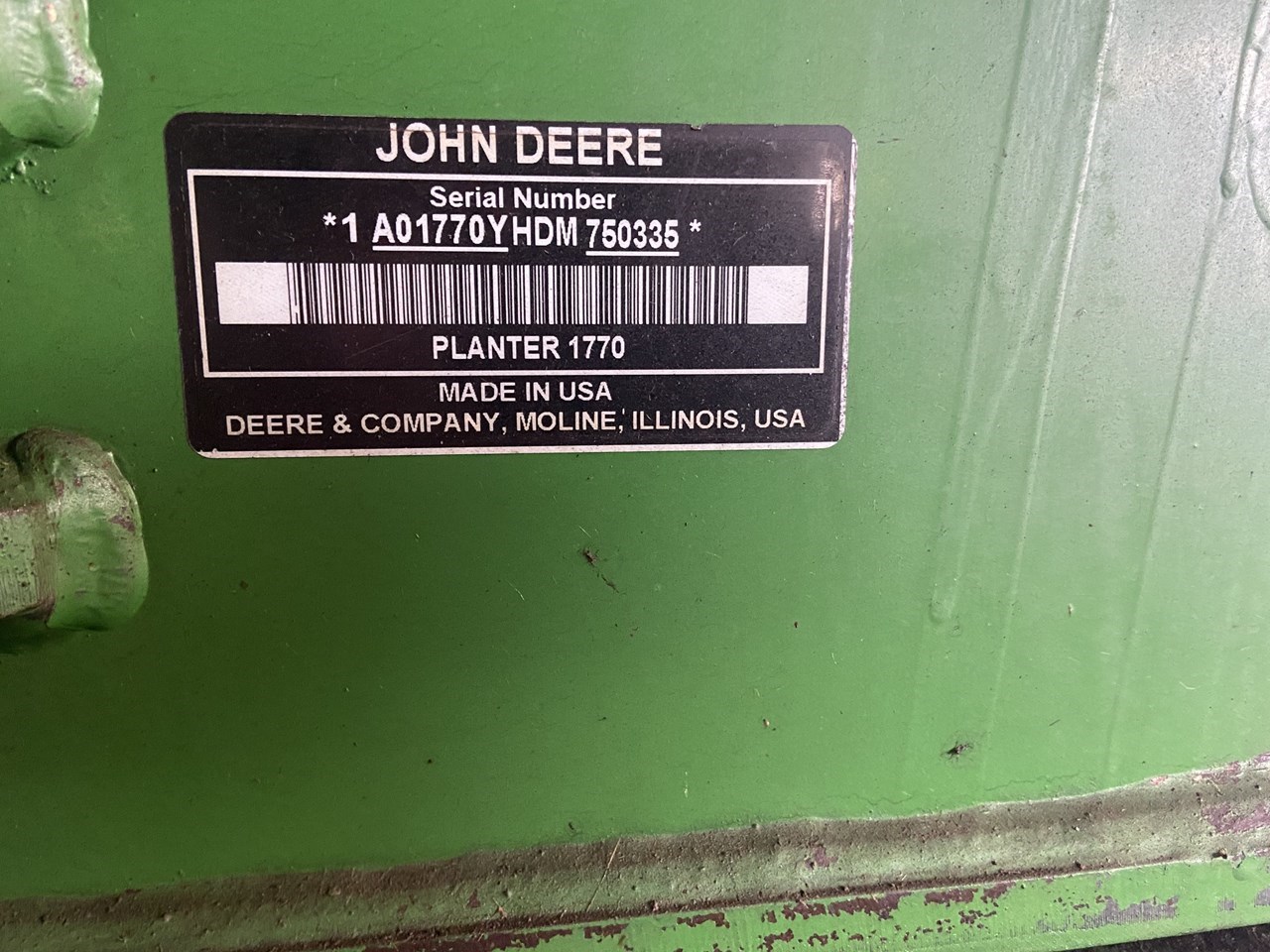 2013 John Deere 1770NT Planter For Sale