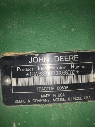 2013 John Deere 8360R Tractor - Row Crop For Sale