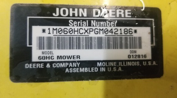 2016 John Deere X738 Lawn Mower For Sale