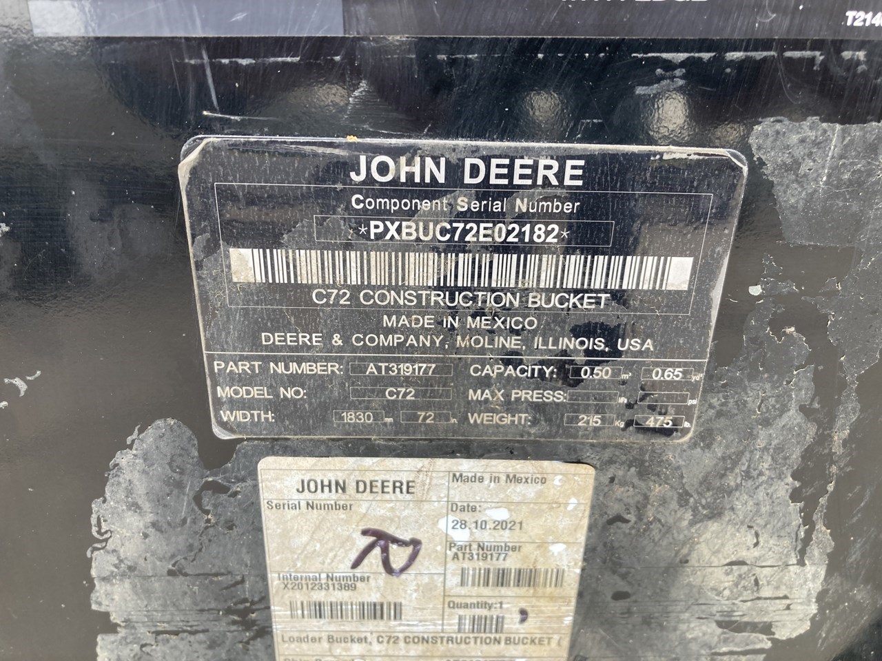 2022 John Deere 72 bucket Attachments For Sale