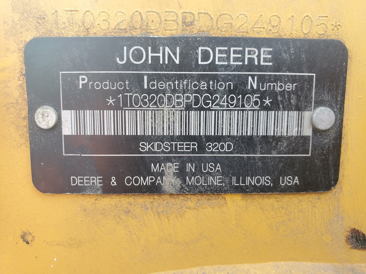 2013 John Deere 320D Skid Steer For Sale