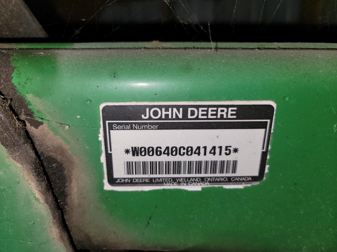 2005 John Deere 640 Front End Loader Attachment For Sale