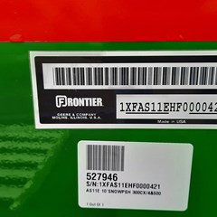 2016 Frontier AS11-9 Tractor Blades For Sale