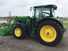Tractor - Row Crop For Sale 2020 John Deere 6145R , 145 HP