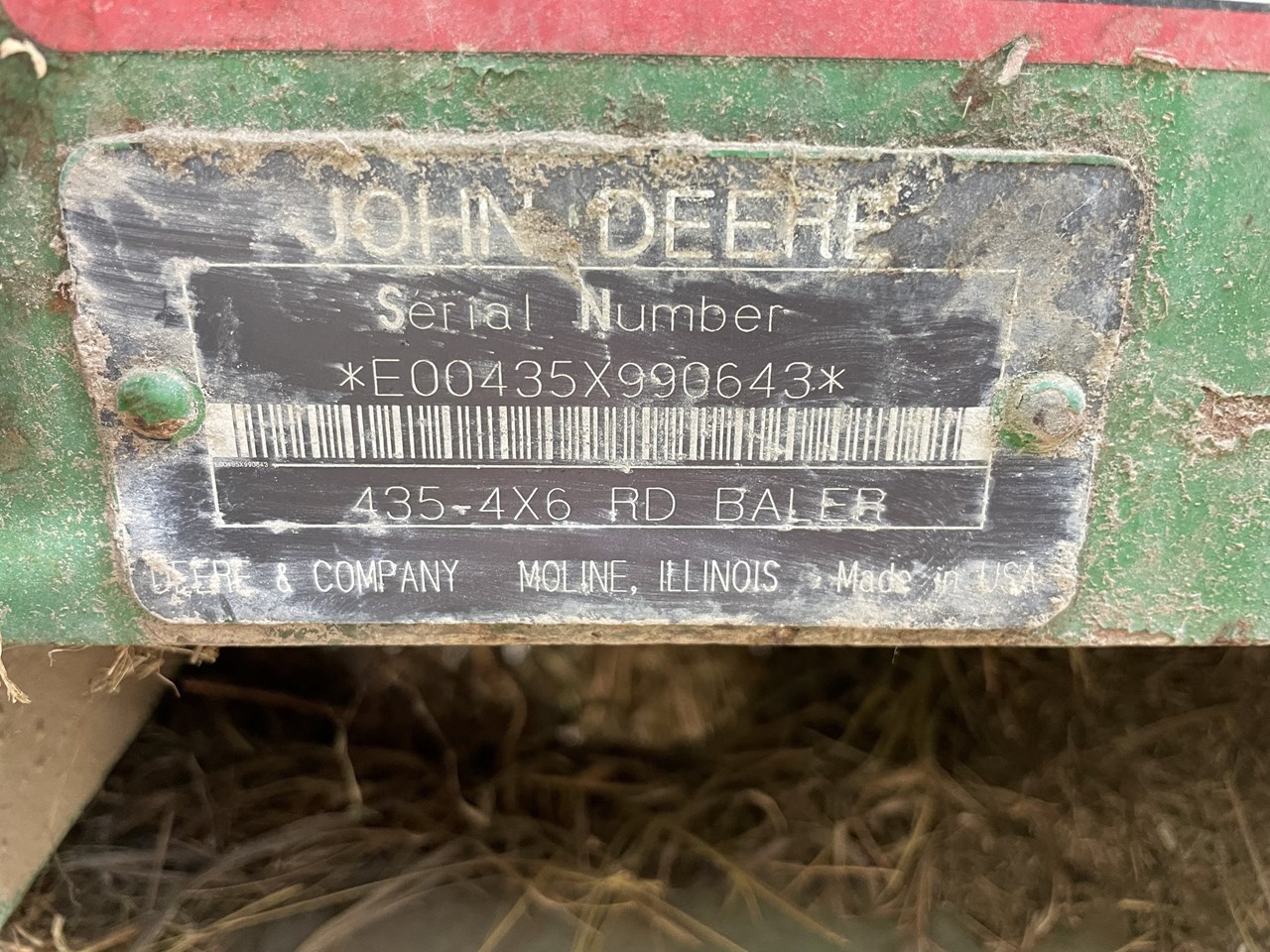 1996 John Deere 435 Baler-Round For Sale