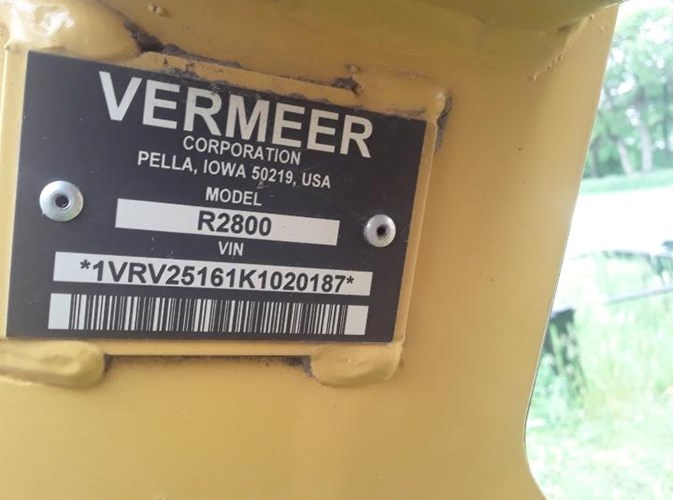 2019 Vermeer R2800 Hay Rake-Bar For Sale