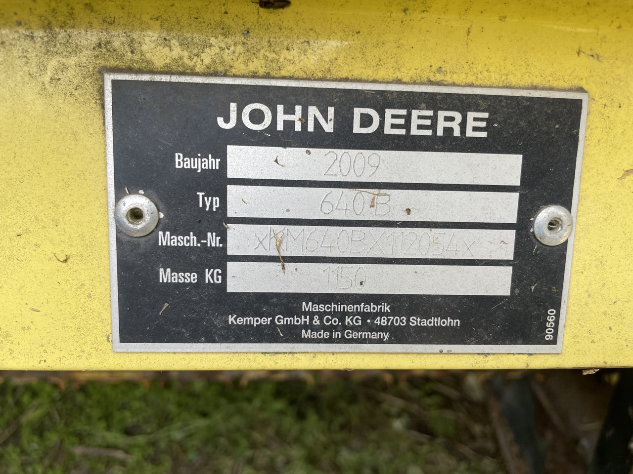 2009 John Deere 640B Forage Head-Windrow Pickup For Sale