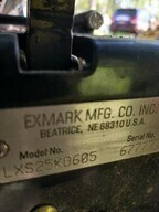 2007 Exmark LXS25KD60 Zero Turn Mower For Sale