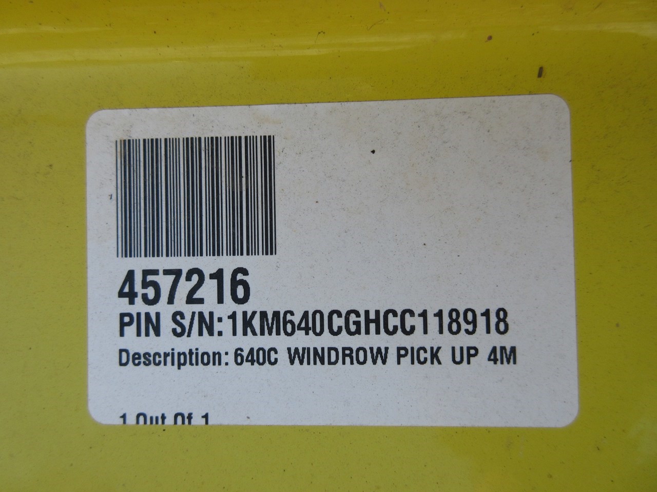 2012 John Deere 640C Forage Head-Windrow Pickup For Sale