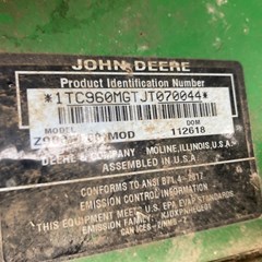 2018 John Deere Z960M Zero Turn Mower For Sale