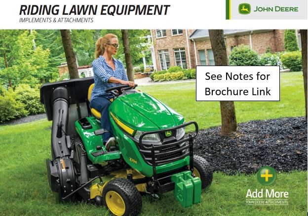 John Deere Riding Lawn Equipment Implements & Attachments Attachments For Sale