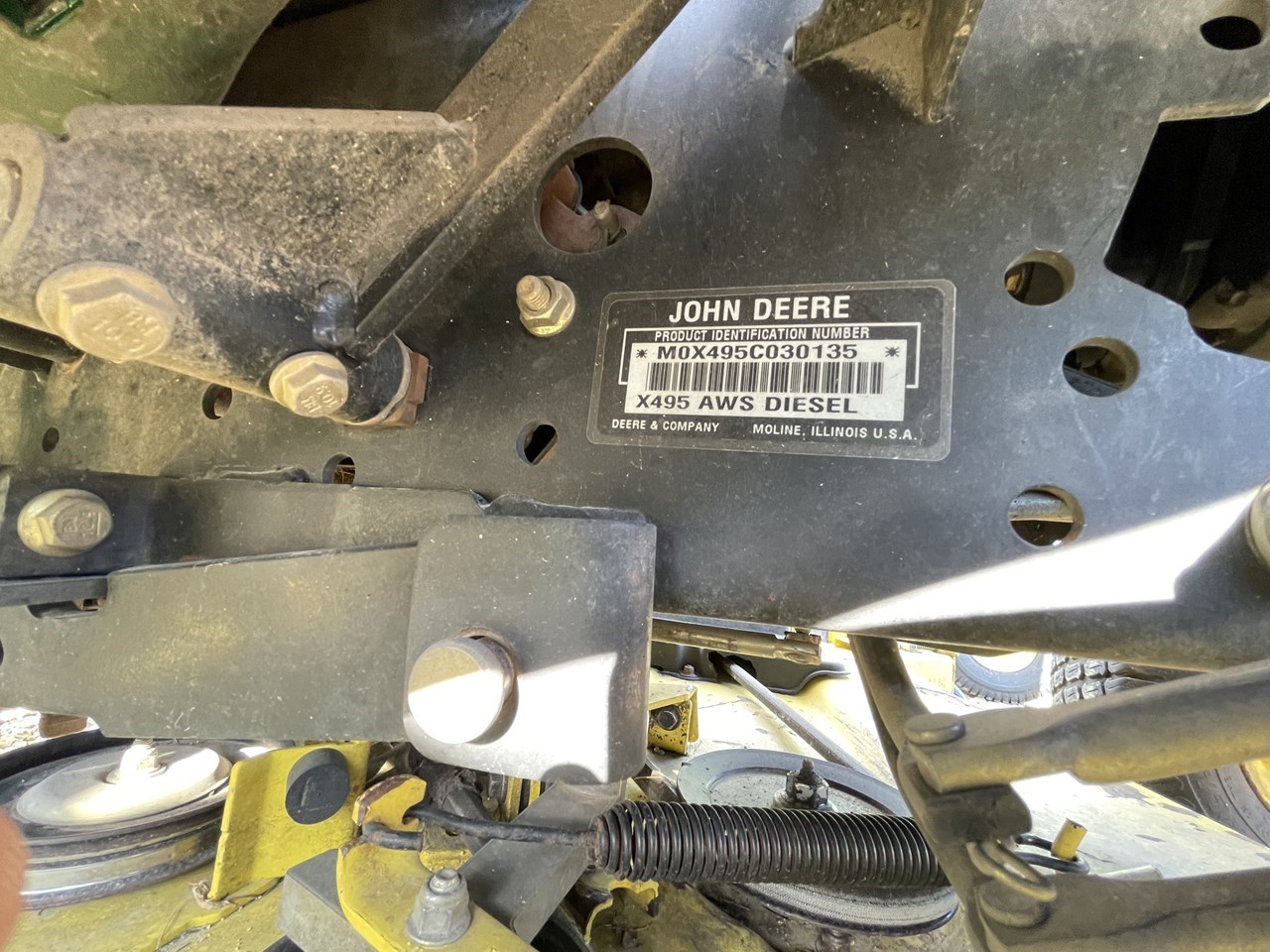 2004 John Deere X495 Riding Mower For Sale in Grand Meadow Minnesota