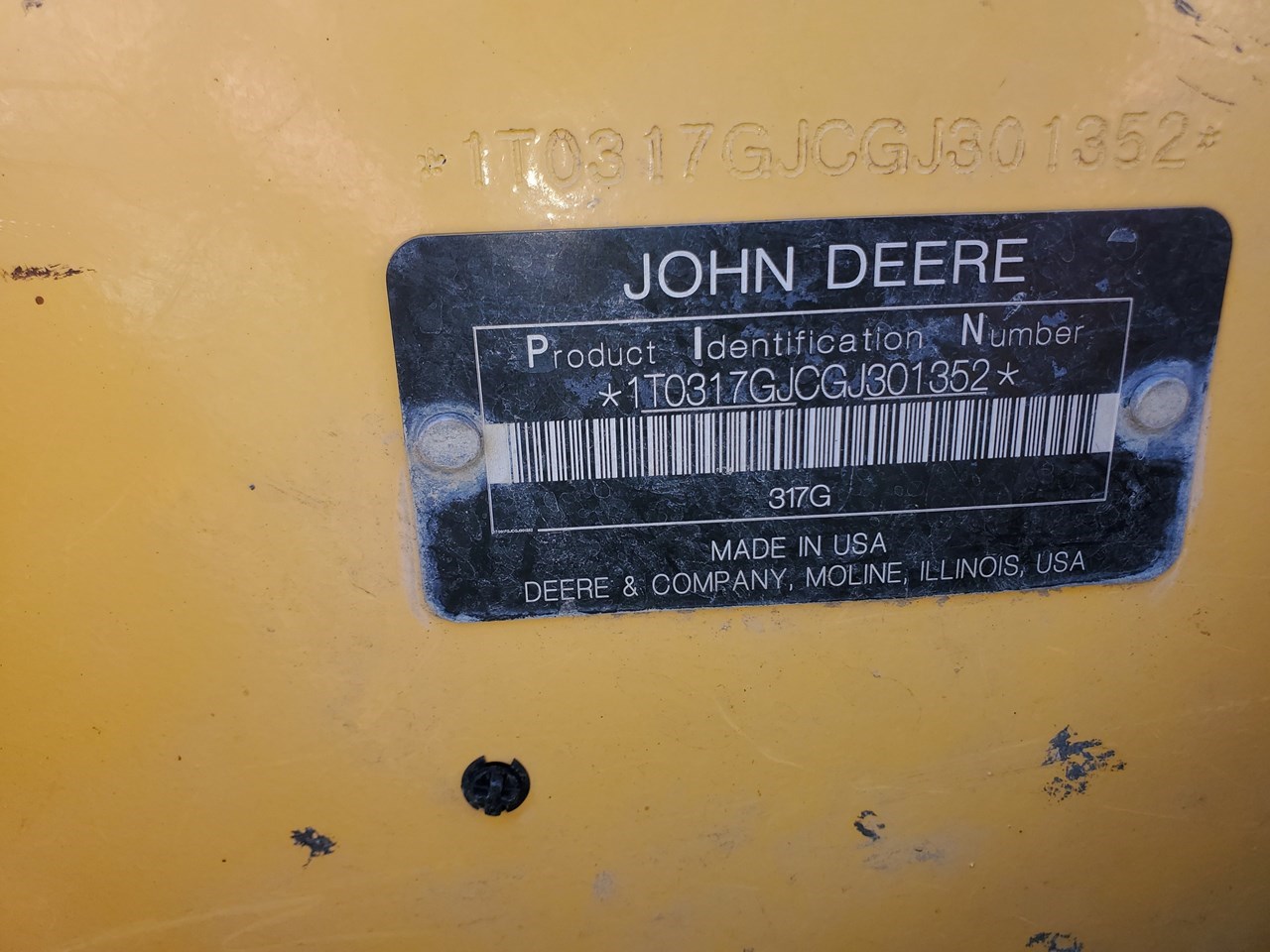2016 John Deere 317G Skid Steer-Track For Sale