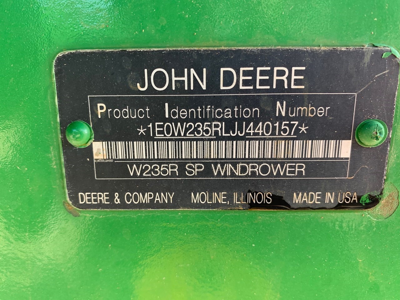 2018 John Deere W235 Image 10