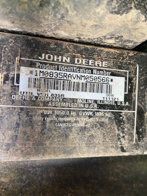 2021 John Deere XUV 835R Image 3
