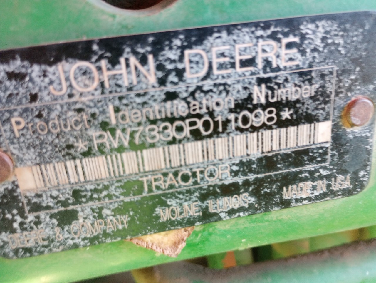 2009 John Deere 7330 Cab Tractor - Row Crop For Sale