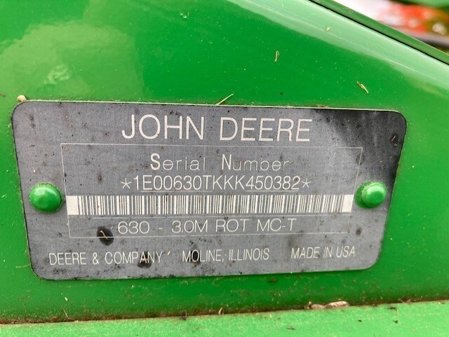 2019 John Deere 630 Mower Conditioner For Sale