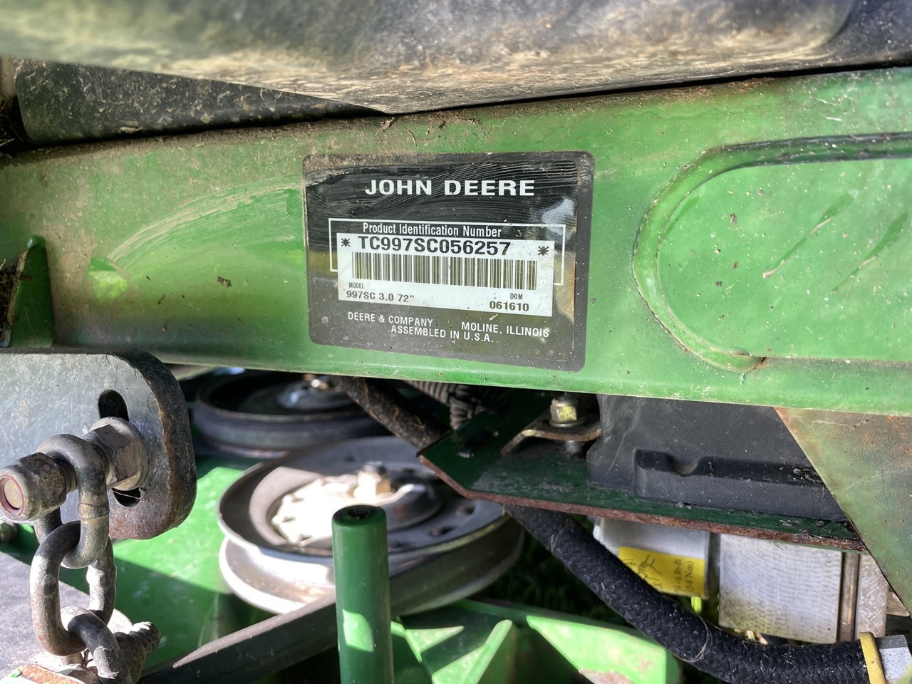 2010 John Deere 997 Zero Turn Mower For Sale