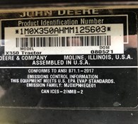 2022 John Deere X350 Thumbnail 10
